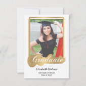 Moderne Afstuderen fotouitnodiging Kaart (Voorkant)