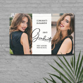 Moderne Afstuderen gefeliciteerd Foto Spandoek