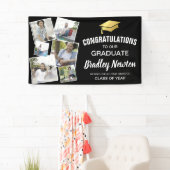 Moderne Afstuderen Gefeliciteerd met fotocollage Spandoek (Insitu)