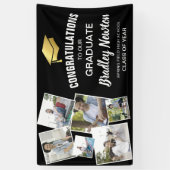 Moderne Afstuderen Gefeliciteerd met fotocollage Spandoek (Verticaal)