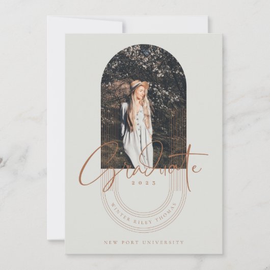 Moderne, Afstuderen geometrische concentrische Arc Kaart (Voorkant)