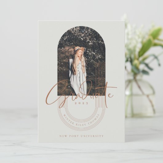 Moderne, Afstuderen geometrische concentrische Arc Kaart (Staand voorkant)