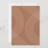 Moderne, Afstuderen geometrische concentrische Arc Kaart (Achterkant)