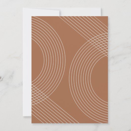 Moderne, Afstuderen geometrische concentrische Arc Kaart (Achterkant)