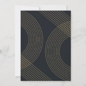 Moderne, Afstuderen geometrische concentrische Arc Kaart (Achterkant)