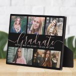 Moderne Afstuderen handmatige kabelgootsteenhok vo Fotoplaat<br><div class="desc">Het elegante en moderne afstuderen van het manuscript keepomwille, deze douanenaam, school, en klasse van... fotocollage ontwerp maakt een mooie vertoning voor uw favoriete oudere afbeeldingen. Geweldig geschenk voor je afstuderen, ouders, grootouders of elk ander liefdevol familielid dat trots is op het nieuwe afstuderen! Dit is de zwarte roze en...</div>
