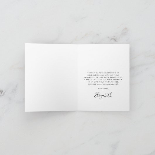 Moderne Afstuderen - Hartelijk dank Bedankkaart (Binnen)