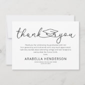 Moderne Afstuderen - Hartelijk dank Bedankkaart (Voorkant)