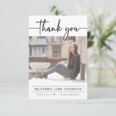 Moderne Afstuderen - Hartelijk dank Bedankkaart (Staand voorkant)