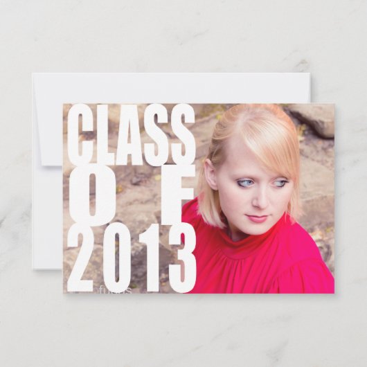 Moderne Afstuderen kaart klasse 2013 (Achterkant)