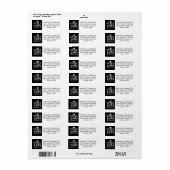 Moderne Afstuderen Klasse Jaar Eigen kleurenlabel Etiket (Full Sheet)