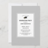 Moderne Afstuderen KLASSE van 2021 Typografie Foto Kaart (Achterkant)