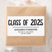 Moderne Afstuderen klasse van 2025 Etiket (Insitu)