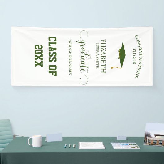 Moderne Afstuderen klasse van 20XX Afstuderen deur Spandoek (Beurs)