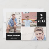 Moderne Afstuderen klasse van 20XX fotocollage Kaart (Voorkant)
