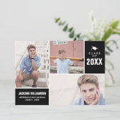 Moderne Afstuderen klasse van 20XX fotocollage Kaart (Staand voorkant)