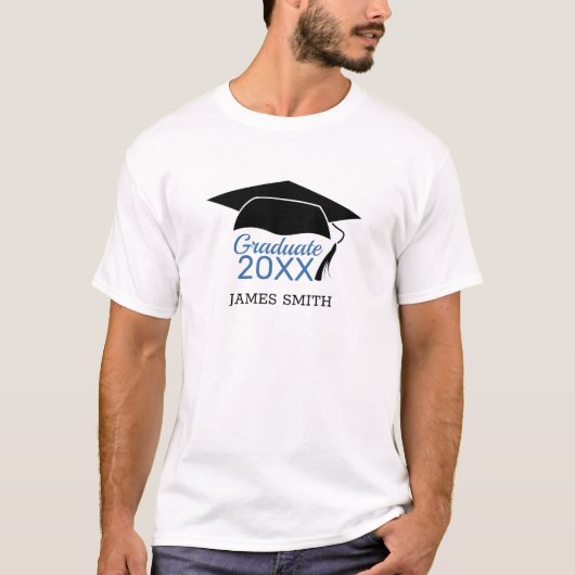 Moderne Afstuderen klasse van de Douanenaam 2020 T-shirt (Voorkant)