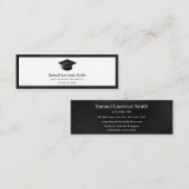 Moderne, Afstuderen klasse van de Kaart van het Tu Mini Visitekaartje (Voorkant / Achterkant)