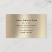 Moderne Afstuderen klasse van studenten Black Gold Visitekaartje (Achterkant)