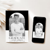 Moderne Afstuderen kleurenblok foto's Aankondiging