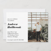 Moderne Afstuderen kondiging Afstudeerder (Achterkant)