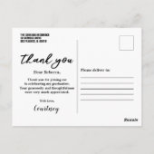 Moderne Afstuderen met briefing Foto Briefkaart (Achterkant)