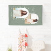 Moderne afstuderen met twee fotoboogstralen spandoek (Insitu)