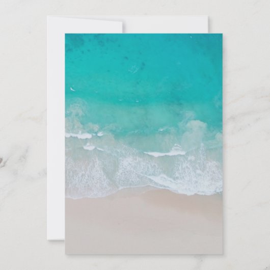 Moderne afstuderen oceaanstrand met meerdere foto' (Achterkant)