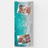 Moderne afstuderen oceaanstrand, modern b spandoek (Verticaal)