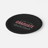 Moderne Afstuderen persoonlijke graduatiepartij Papieren Bordje (Gekanteld)