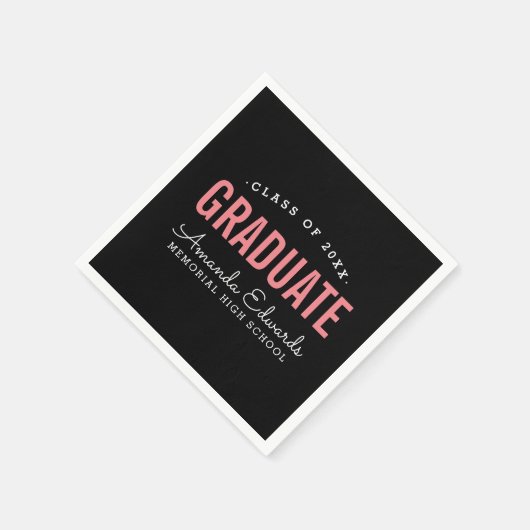 Moderne Afstuderen persoonlijke graduatiepartij Servetten (Hoek)