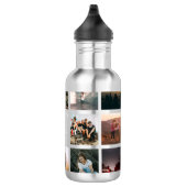 Moderne Afstuderen Photo Collage Instagram Cool Re Waterfles (Rechts)
