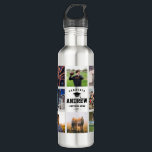 Moderne Afstuderen Photo Collage Instagram Cool Waterfles<br><div class="desc">Moderne,  gepersonaliseerde Instagram fotocollage waterfles voor uw afstudeerder. Perfect geschenk voor afstuderen of een geweldige verjaardagscadeau. Hij zal graag afbeeldingen van zijn favoriete mensen ronddragen waar hij ook heen gaat!</div>