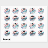 Moderne Afstuderen  Ronde Sticker (Vel)