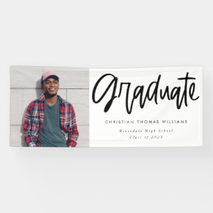 Moderne Afstuderen Script-foto Spandoek