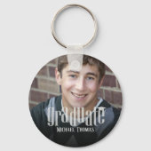 Moderne Afstuderen Sjabloon voor het bewaren van f Sleutelhanger (Voorkant)