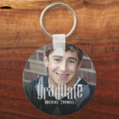 Moderne Afstuderen Sjabloon voor het bewaren van f Sleutelhanger (Voorkant)