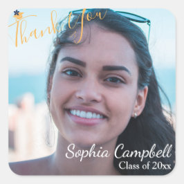 Moderne Afstuderen Square Sticker