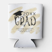 Moderne Afstuderen Typografie AFSTUDEERDER Aangepa Blikjeskoeler (Voorkant)