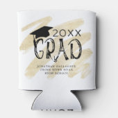 Moderne Afstuderen Typografie AFSTUDEERDER Aangepa Blikjeskoeler (Achterkant)