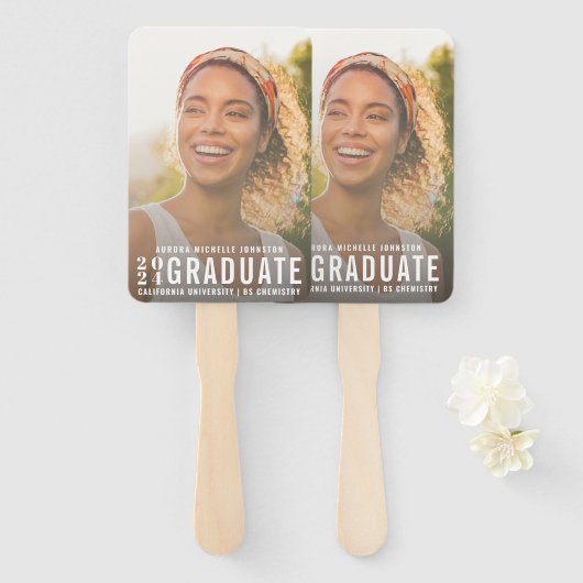 Moderne Afstuderen Typografie Klasse van 2024 | Fo Handwaaier (Voorkant en achterkant)