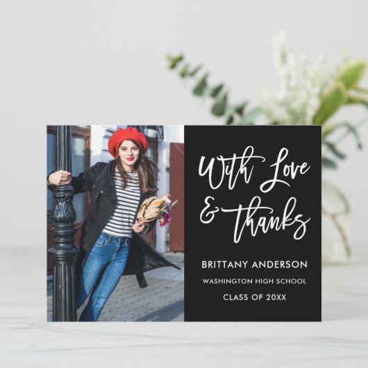 Moderne Afstuderen van Bedankt van het Manuscript (Staand voorkant)