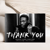 Moderne Afstuderen van de Foto van de Foto van de Bedankkaart