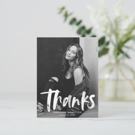 Moderne Afstuderen van de Foto van het Manuscript  Briefkaart (Staand voorkant)