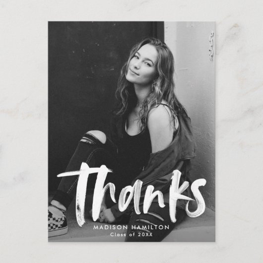 Moderne Afstuderen van de Foto van het Manuscript Briefkaart (Voorkant)