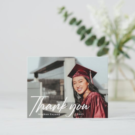 Moderne Afstuderen van de Foto van het Manuscript  Briefkaart (Staand voorkant)