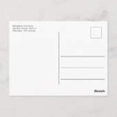 Moderne Afstuderen van de Foto van het Manuscript  Briefkaart (Achterkant)