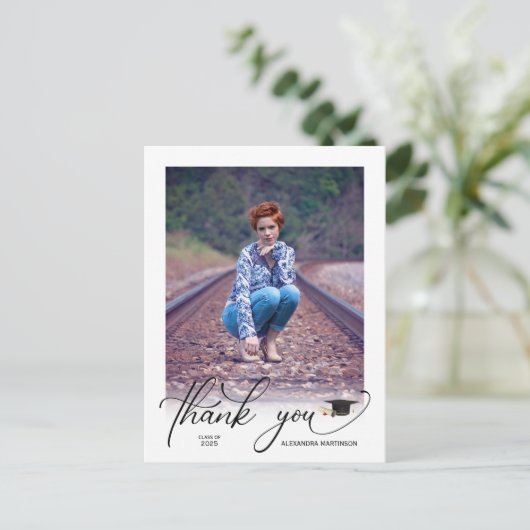 Moderne Afstuderen van de Foto van het Manuscript  Briefkaart (Staand voorkant)