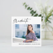 Moderne Afstuderen van het Manuscript van de Foto Aankondiging (Staand voorkant)