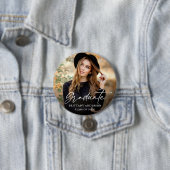 Moderne Afstuderen van het Manuscript van de Foto  Ronde Button 7,6 Cm (In situ)